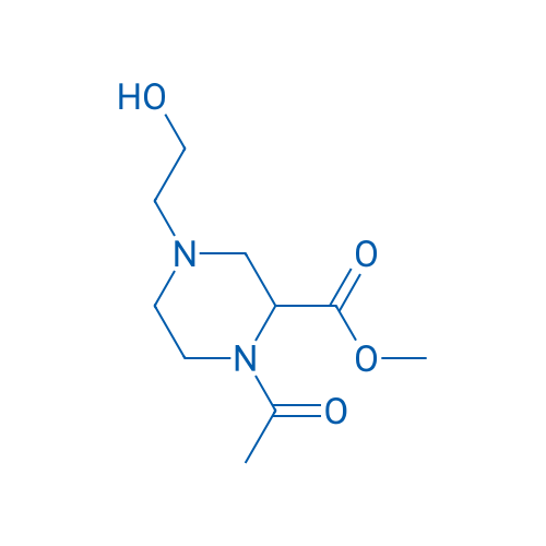 Methyl 1-acetyl-4-(2-hydroxyethyl)piperazine-2-carboxylate 1g