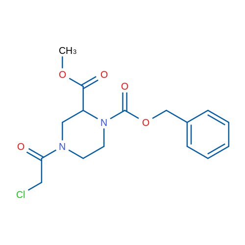 1-Benzyl 2-methyl 4-(2-chloroacetyl)piperazine-1,2-dicarboxylate 1g