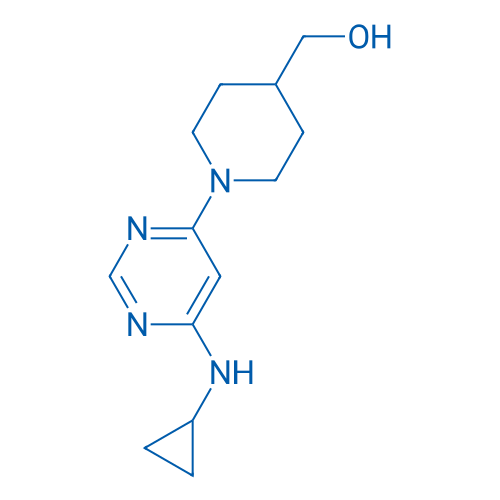 (1-(6-(Cyclopropylamino)pyrimidin-4-yl)piperidin-4-yl)methanol 250mg