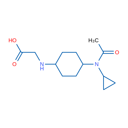 2-((4-(N-Cyclopropylacetamido)cyclohexyl)amino)acetic acid 1g
