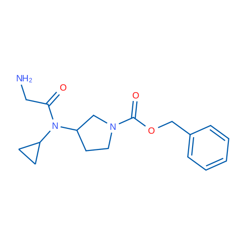 Benzyl 3-(2-amino-N-cyclopropylacetamido)pyrrolidine-1-carboxylate 1g