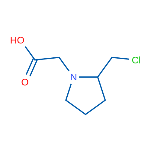 2-(2-(Chloromethyl)pyrrolidin-1-yl)acetic acid 250mg