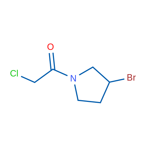 1-(3-Bromopyrrolidin-1-yl)-2-chloroethanone 250mg