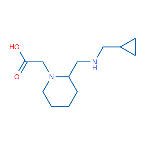 2-(2-(((Cyclopropylmethyl)amino)methyl)piperidin-1-yl)acetic acid 1g