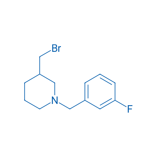3-(Bromomethyl)-1-(3-fluorobenzyl)piperidine 1g