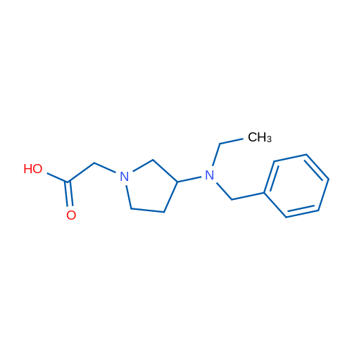 2-(3-(Benzyl(ethyl)amino)pyrrolidin-1-yl)acetic acid 1g