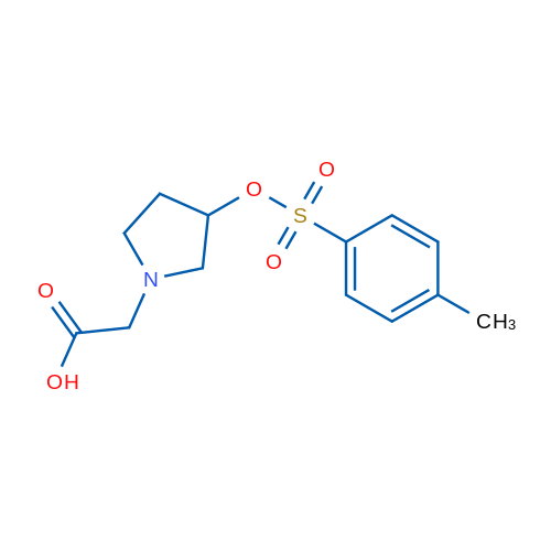 2-(3-(Tosyloxy)pyrrolidin-1-yl)acetic acid 1g