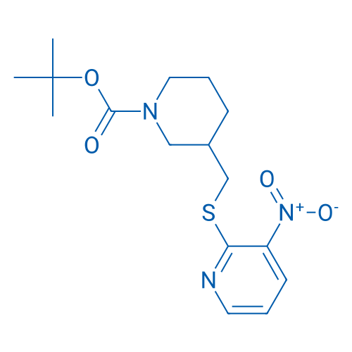 tert-Butyl 3-(((3-nitropyridin-2-yl)thio)methyl)piperidine-1-carboxylate 1g