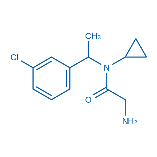2-Amino-N-(1-(3-chlorophenyl)ethyl)-N-cyclopropylacetamide 1g