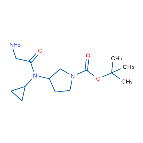 tert-Butyl 3-(2-amino-N-cyclopropylacetamido)pyrrolidine-1-carboxylate 1g