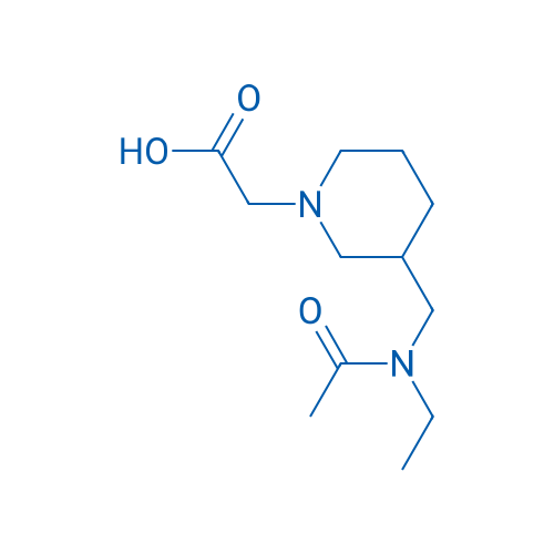 2-(3-((N-Ethylacetamido)methyl)piperidin-1-yl)acetic acid 1g
