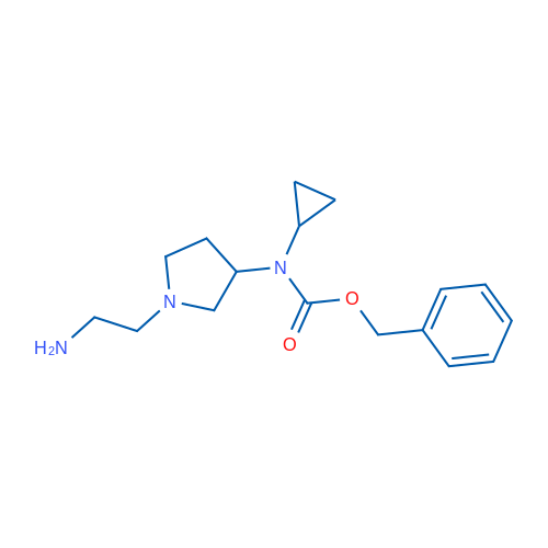 Benzyl (1-(2-aminoethyl)pyrrolidin-3-yl)(cyclopropyl)carbamate 1g