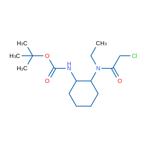 tert-Butyl (2-(2-chloro-N-ethylacetamido)cyclohexyl)carbamate 1g