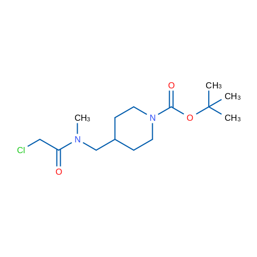 tert-Butyl 4-((2-chloro-N-methylacetamido)methyl)piperidine-1-carboxylate 1g