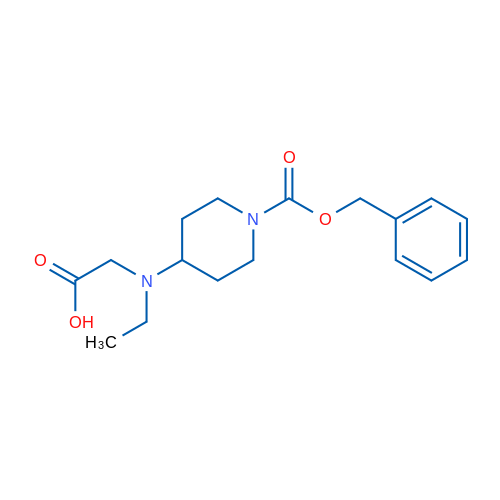 2-((1-((Benzyloxy)carbonyl)piperidin-4-yl)(ethyl)amino)acetic acid 1g