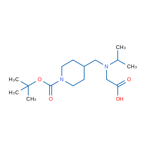 2-(((1-(tert-Butoxycarbonyl)piperidin-4-yl)methyl)(isopropyl)amino)acetic acid 1g