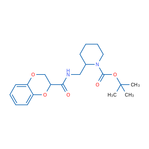 tert-Butyl 2-((2,3-dihydrobenzo[b][1,4]dioxine-2-carboxamido)methyl)piperidine-1-carboxylate 1g