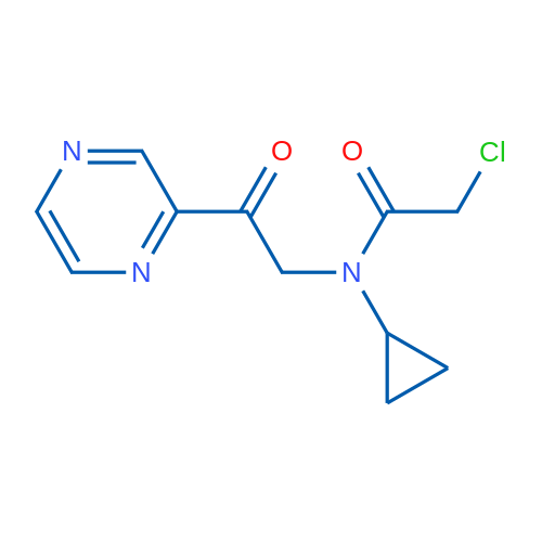 2-Chloro-N-cyclopropyl-N-(2-oxo-2-(pyrazin-2-yl)ethyl)acetamide 1g