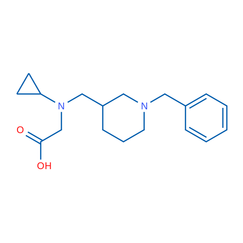 2-(((1-Benzylpiperidin-3-yl)methyl)(cyclopropyl)amino)acetic acid 1g