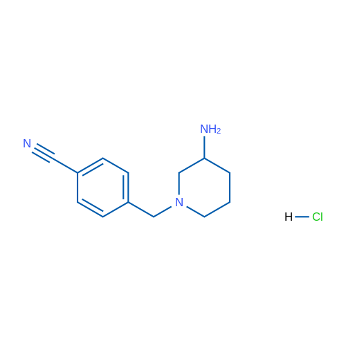 4-((3-Aminopiperidin-1-yl)methyl)benzonitrile hydrochloride 1g