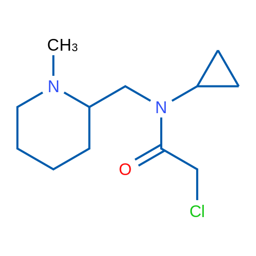 2-Chloro-N-cyclopropyl-N-((1-methylpiperidin-2-yl)methyl)acetamide 1g