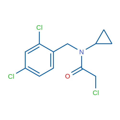 2-Chloro-N-cyclopropyl-N-(2,4-dichlorobenzyl)acetamide 1g