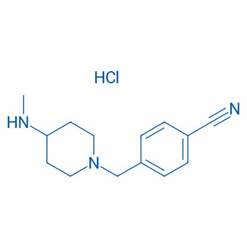 4-((4-(Methylamino)piperidin-1-yl)methyl)benzonitrile hydrochloride 250mg