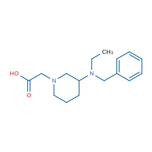 2-(3-(Benzyl(ethyl)amino)piperidin-1-yl)acetic acid 1g