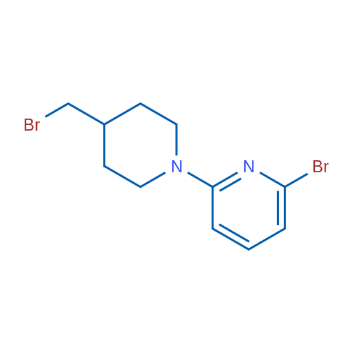 2-Bromo-6-(4-(bromomethyl)piperidin-1-yl)pyridine 1g