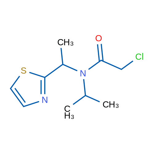 2-Chloro-N-isopropyl-N-(1-(thiazol-2-yl)ethyl)acetamide 1g