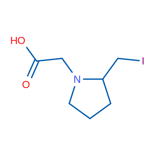 2-(2-(Iodomethyl)pyrrolidin-1-yl)acetic acid 250mg
