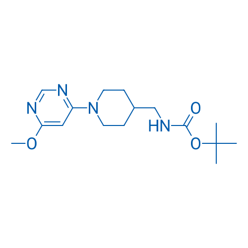 tert-Butyl ((1-(6-methoxypyrimidin-4-yl)piperidin-4-yl)methyl)carbamate 250mg