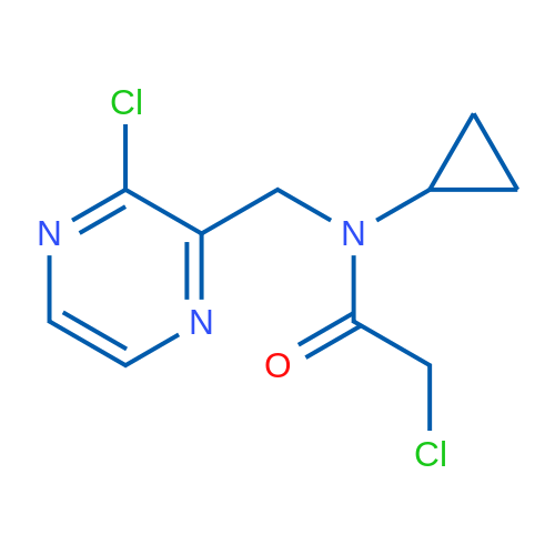 2-Chloro-N-((3-chloropyrazin-2-yl)methyl)-N-cyclopropylacetamide 1g