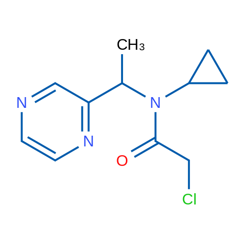 2-Chloro-N-cyclopropyl-N-(1-(pyrazin-2-yl)ethyl)acetamide 1g