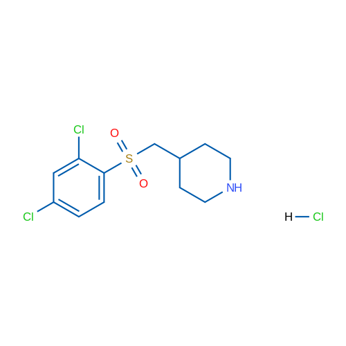 4-(((2,4-Dichlorophenyl)sulfonyl)methyl)piperidine hydrochloride 1g