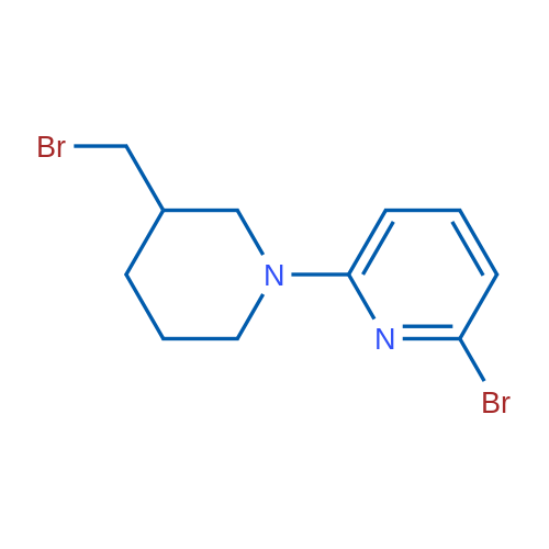 2-Bromo-6-(3-(bromomethyl)piperidin-1-yl)pyridine 1g