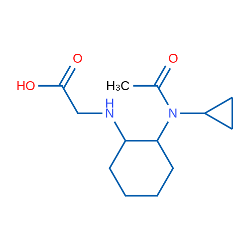 [2-(Acetyl-cyclopropyl-amino)-cyclohexylamino]-acetic acid 1g