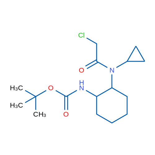 tert-Butyl (2-(2-chloro-N-cyclopropylacetamido)cyclohexyl)carbamate 1g