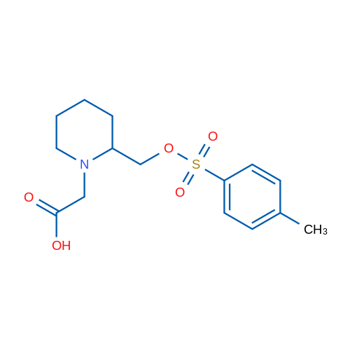2-(2-((Tosyloxy)methyl)piperidin-1-yl)acetic acid 1g
