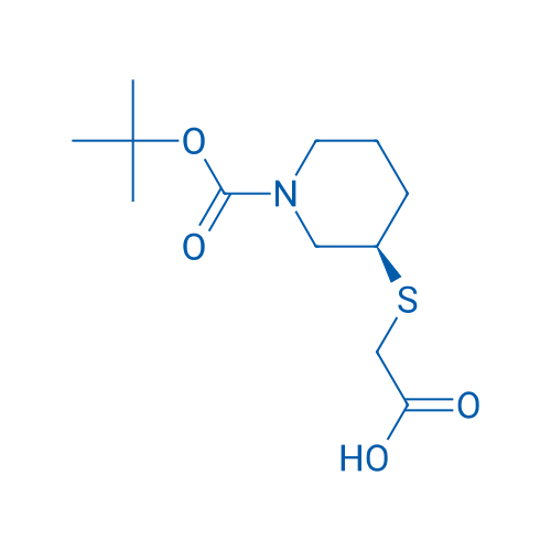 (R)-2-((1-(tert-Butoxycarbonyl)piperidin-3-yl)thio)acetic acid 1g