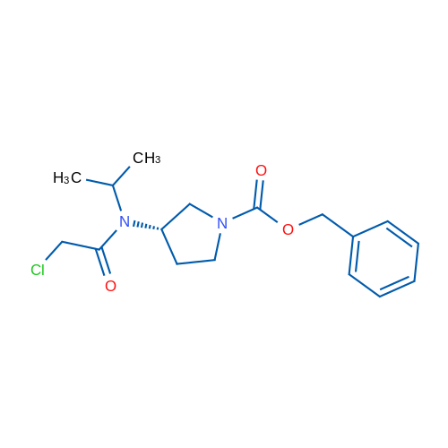 (S)-Benzyl 3-(2-chloro-N-isopropylacetamido)pyrrolidine-1-carboxylate 1g
