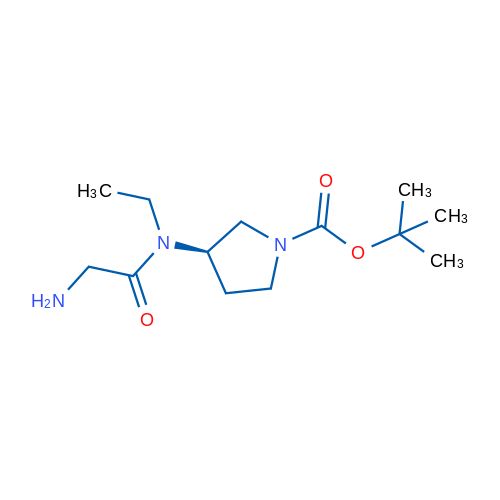 (R)-tert-Butyl 3-(2-amino-N-ethylacetamido)pyrrolidine-1-carboxylate 1g