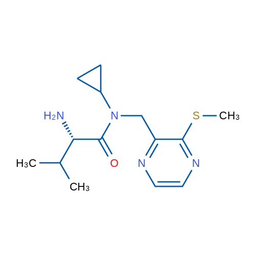 (S)-2-Amino-N-cyclopropyl-3-methyl-N-((3-(methylthio)pyrazin-2-yl)methyl)butanamide 1g