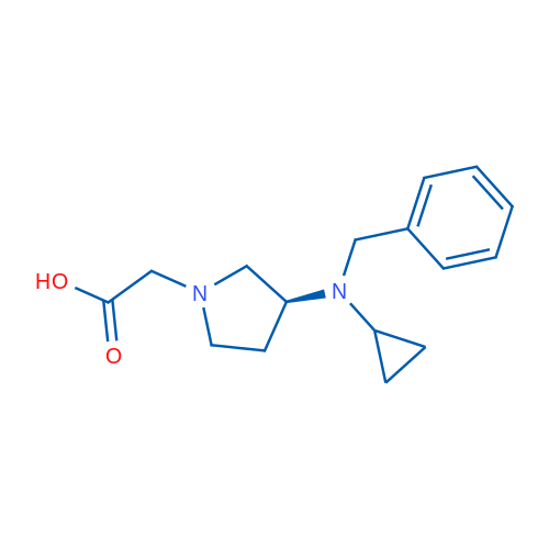 (S)-2-(3-(Benzyl(cyclopropyl)amino)pyrrolidin-1-yl)acetic acid 1g
