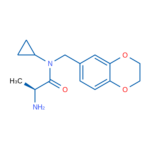 (S)-2-Amino-N-cyclopropyl-N-((2,3-dihydrobenzo[b][1,4]dioxin-6-yl)methyl)propanamide 1g