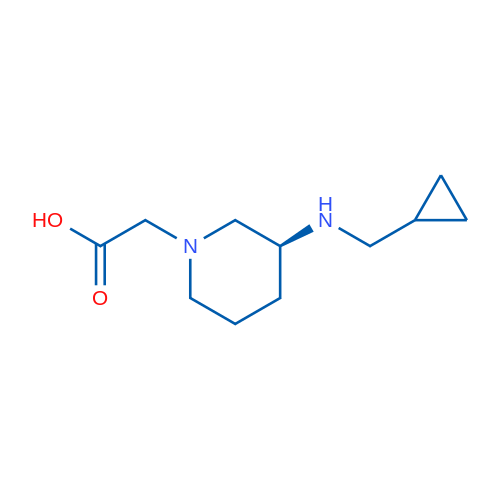 (S)-2-(3-((Cyclopropylmethyl)amino)piperidin-1-yl)acetic acid 1g
