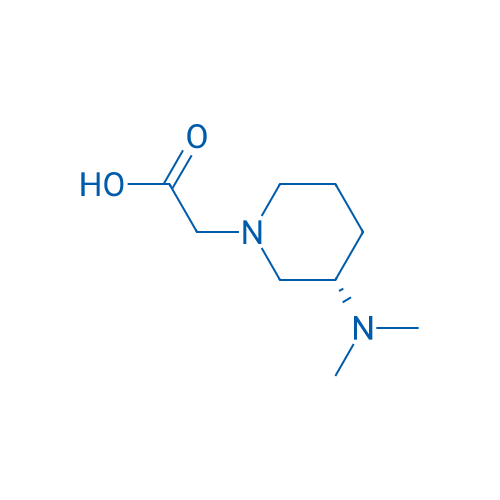 (S)-2-(3-(Dimethylamino)piperidin-1-yl)acetic acid 250mg