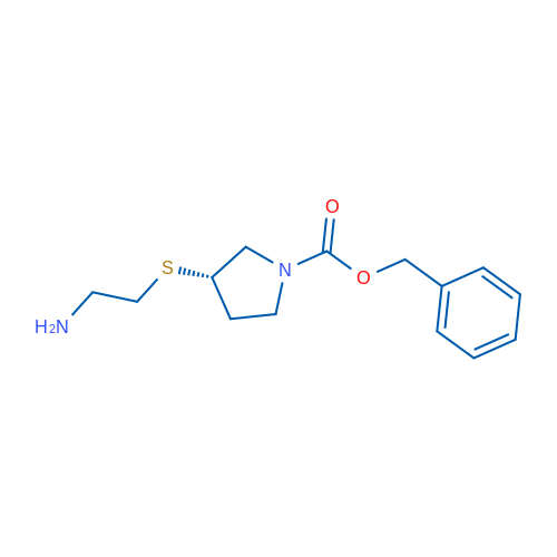 (S)-Benzyl 3-((2-aminoethyl)thio)pyrrolidine-1-carboxylate 1g