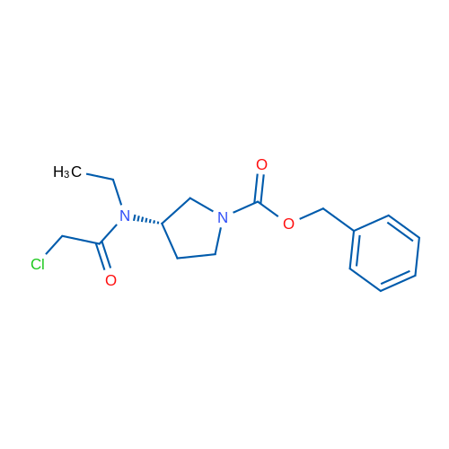 (S)-Benzyl 3-(2-chloro-N-ethylacetamido)pyrrolidine-1-carboxylate 1g