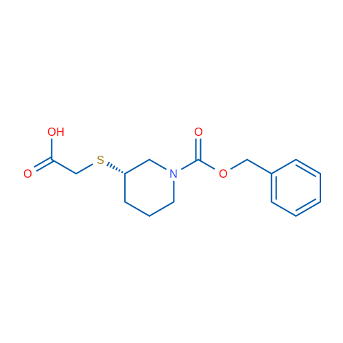 (S)-2-((1-((Benzyloxy)carbonyl)piperidin-3-yl)thio)acetic acid 1g